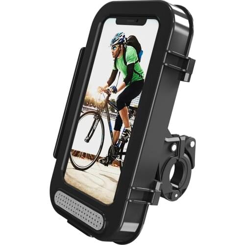 Bike Mobile Phone Holder Universal Motocycle Waterproof Case Bicycle Handlebar Clip Mount Phone Stand For iPhone Samsung Xiaomi