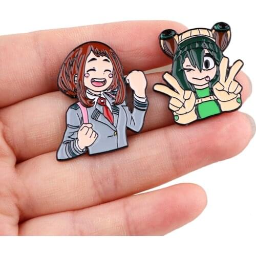 DZ1875 Japanese Anime Icons My Hero Academia Jewelry Lapel Enamel Pins and Brooches Badge Bags Backpack Decoration Gifts