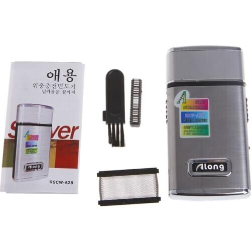 2 in 1 Stainless Steel Mens Electric Reciprocating Rechargeable Shaver Razor