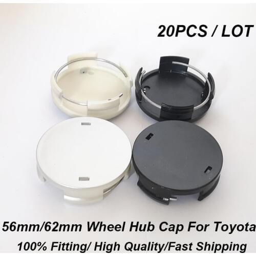 20PCS 56mm 62mm Wheel Center Cap Covers Wheel Rim Hub Cap for Carolla Camry Reiz Sienna prius Land Cruiser Rav4