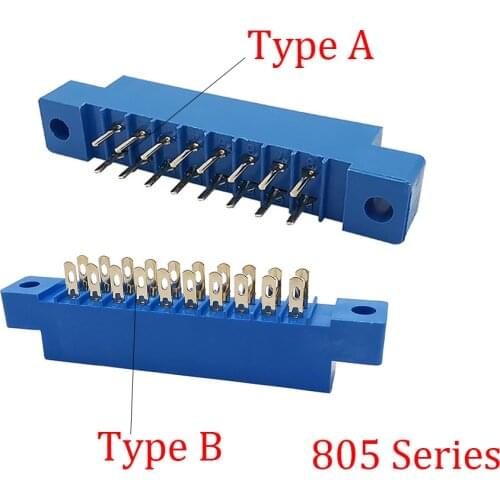3Pcs/Lot 805 Connectors 3.96mm Pitch Female Socket PCB Mount Card Edge Strip Connector 8P 12P 16P 20P 24P 30P 36P 44P 56P 72Pin