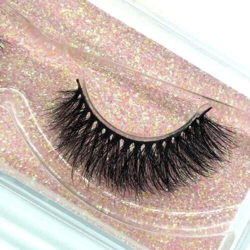 3d mink eyelash volume eyelash vendor supply hot sale natural long wispy strip 3d mink lashes with clear package