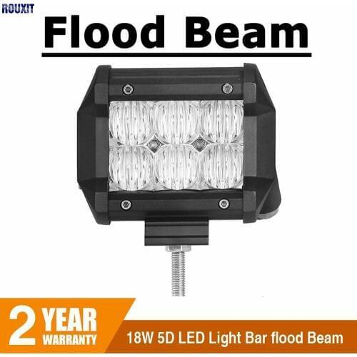 4'' 18W LED Light Bar 5d Driving Worklight lamp Floodlight For SUV ATV 4X4 Driving For Offroad Car Motorcycle Fog Lamp