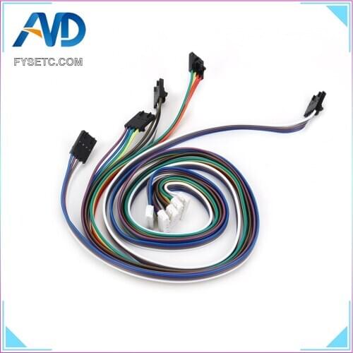 5pcs 1M NAMA17 42 Stepper Motor Cables Compatiable With Mini-Rambo Einsy Rambo Rambo 1.3 1.4 F/ Prusa i3 MK2 MK2S MK3 3D Printer