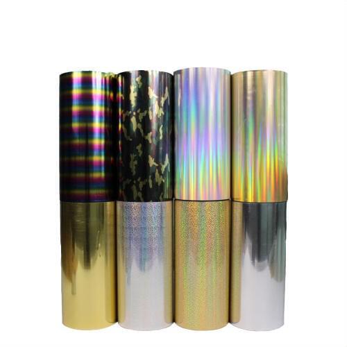 Free shipping Rich color 1 sheet 25cmx50cm Metallic & Laser Heat Transfer Vinyl Camouflage Rainbow Iron on Film HTV