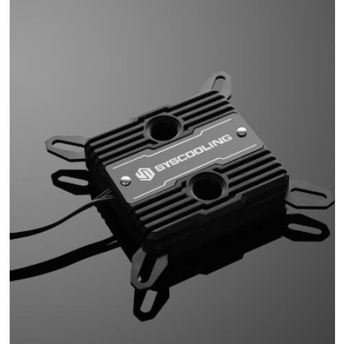 Syscooling CPU Water Cooling Block C37 Colorful Light Water Cooler Copper block for Intel CPU DIY liquid cooling