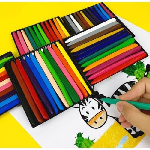 Colors Hand Washable Triangle Crayons Birthday Gift Party Supplies Children Boys and Girls Various Color Pen Set Prize Favors