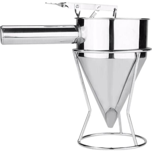 Stainless Steel Batter Pancake Ball Dispenser Cake Cupcake Dough Dispenser Funnel Household Takoyaki Machine Octopus Balls Maker