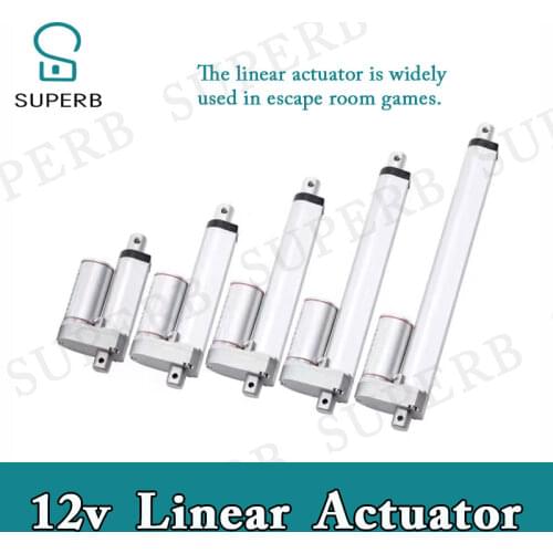 Superb Escape Room Props electric Linear actuator 200mm Storke linear actuator DC 12V the new room escape adventurer game props