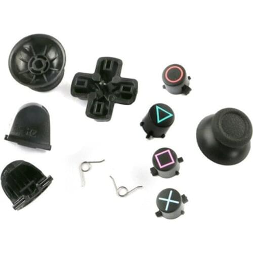 Trigger Button with Analog Joystick Cap Replacement For Playstation 4 For PS4 Controller JDM-011,Button L1 R1 L2 R2 A B X Y
