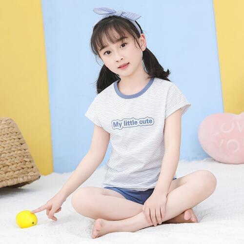 New Summer Children Pajama Sets Cute Bear Girls Clothing Sets Baby Boys Sleepwear Pajamas Set Kids Sleepwear 2-12Years