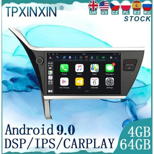 MAX-PAD Android 9.0 For Toyota Corolla 2017 2018 Car GPS Navigation Streaming Media Multimedia Player Head Unit Auto Radio