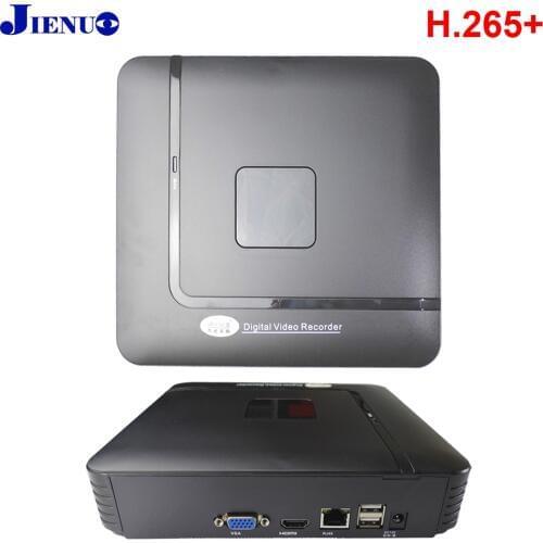 JIENUO Mini NVR 4CH 8CH H265+ ONVIF 2.0 Recorder 4 Channel 8 Channel for IP Camera NVR System Surveillance Security HD CCTV NVR