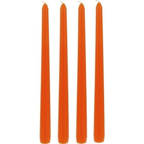 MumvemuM Orange Taper Candleholder Candle 4'lü