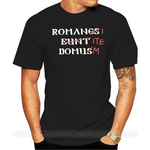 Midnite Star Men T-Shirts Romans Go Home Novelty Cotton Tees Short Sleeve Romani Ite Domum Life Of Brian Monty Python T Shirt