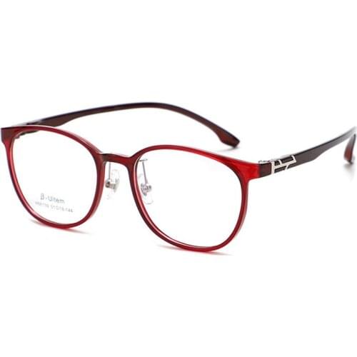New Durable Plastic Steel Spectacle Frames Mens Light And Tough Casual Eyeglasses Ladies Trendy Comfortable Myopia Eyewears