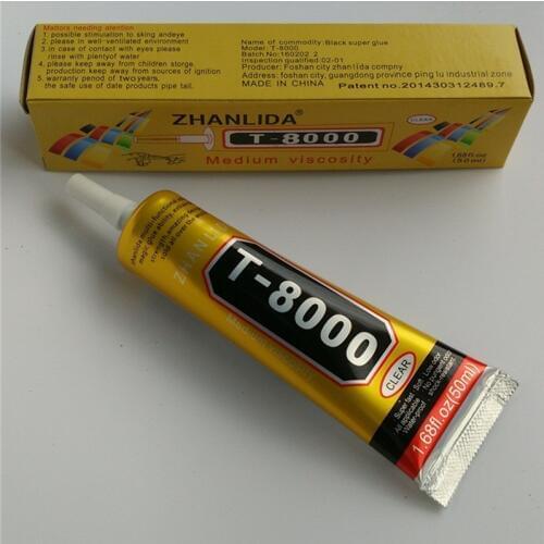 New T8000 50ml transparent glue B6000 upgrade phone touch frame show flat screen glue point drill adhesive