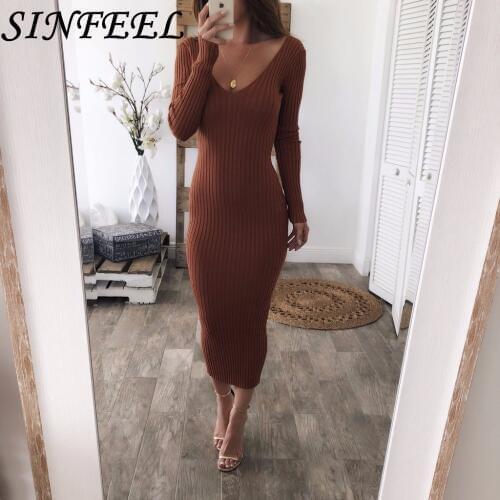 Модные платья-футляры SINFEEL China At AliExpress
