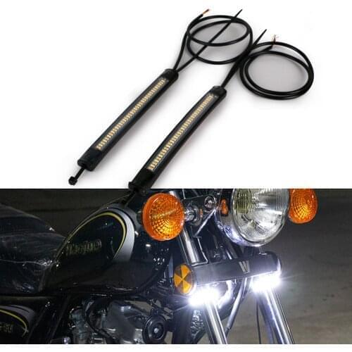 Universal Motorcycle LED Turn Signals Long Short Turn Signal Indicator Lights Blinkers Flashers Accessories