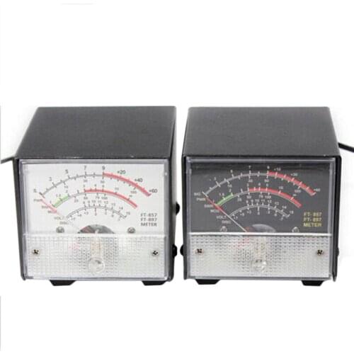 External S Meter SWR Power Meter For FT-857 FT-897 857 897 Practical Receive Emission Display Metal Case Cover SWR Meter