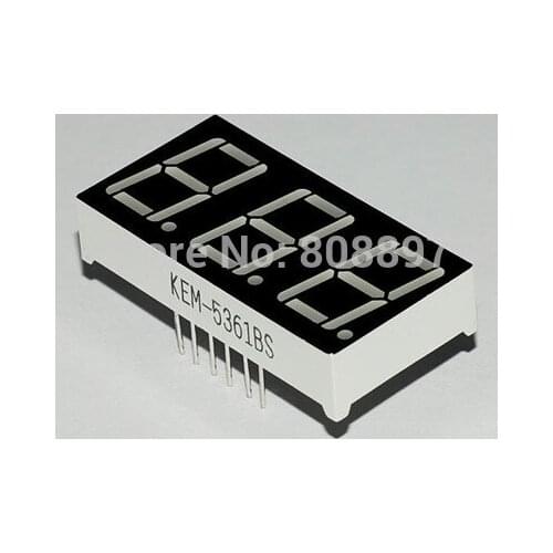 10 PCS LD-3361BS 3 Digit 0.36" RED 7 SEGMENT LED DISPLAY COMMON ANODE Automation Kits