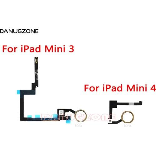 10PCS/Lot For iPad Mini 3 A1599 A1600 A1601 / Mini 4 A1583 A1550 Home Button Return Key Flex Cable