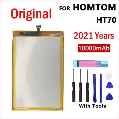 100% Original Battery For Homtom HT70 10000mAh Mobile Phone New In Stock High Quality Batteries Bateria With Tools