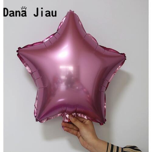 18inch pink-purple color Pentagram Shaped Foil Balloon wedding Birthday Party Decoration holiday Air Balloons Event star Baloon
