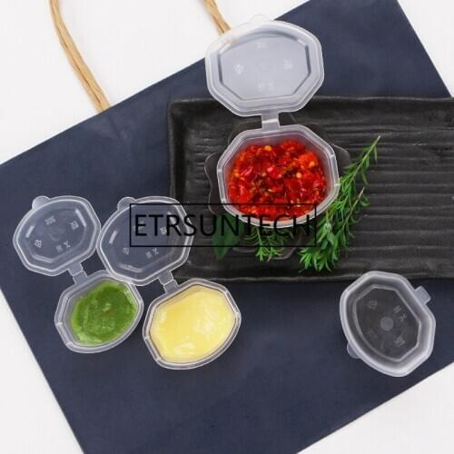 4000pcs Small Clear Sauce Cup Box With Lids Disposable Takeaway Containers Food Box Storage Box Kitchen Organizer