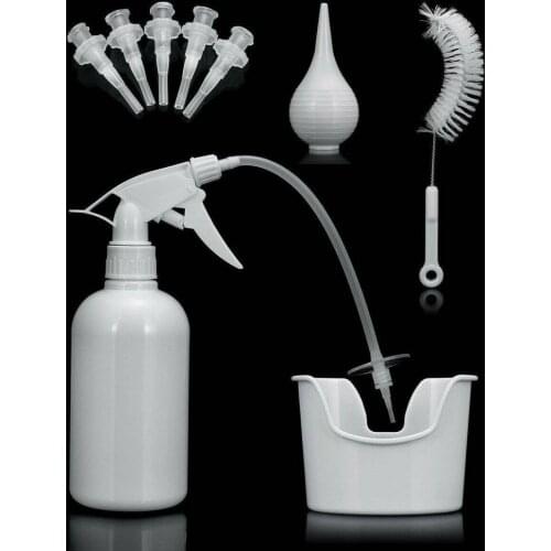 9pcs Ear Wax Washing Kit Remover Irrigation Tool Set 500ml Capacity Children Adults Kid Portable Cleaning Washer Rinse Bottle