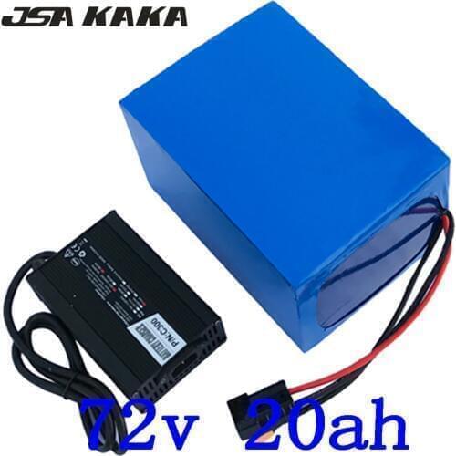 72V Battery Pack 72V 2000W 3000W Electric Bike Battery 72V 20AH Lithium Battery 72V 20AH Ebike Battery use LG cell +5A charger