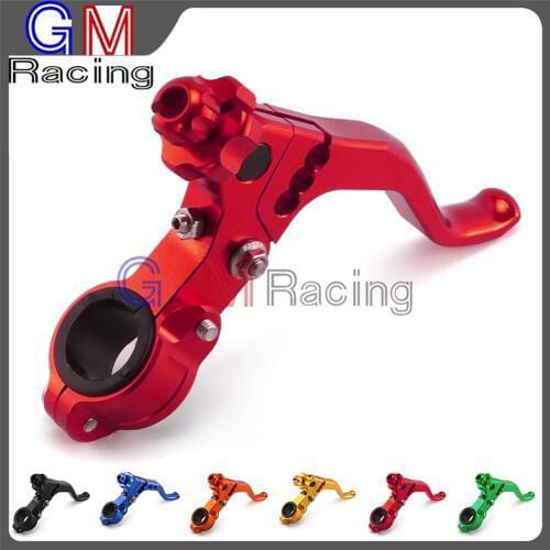 CNC Aluminum Pivot Short Adjustable Stunt Clutch Lever with clamps specially for Motorcycle Dirt bike Pit Bike Motocross