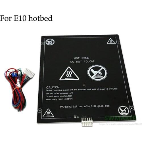 Anet E10 Hotbed Aluminum Heated Bed with line Upgraded 12V hotbed 3mm thickness 3d printer parts