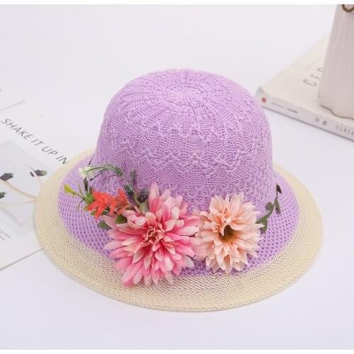 New Summer Korean Edition Child Hat Little Rabbit Straw Hat Princess Cool Hat Cartoon Hat Baby Male & Female Free Shipping