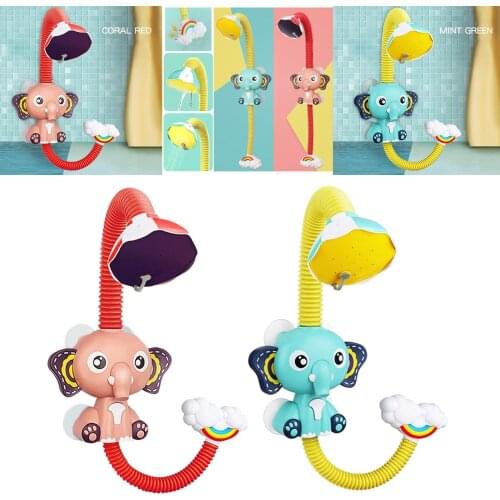 Electric Elephant Water Spray Bath Toys For Kids Baby Bathroom Bathtub Spray Shower Toys Strong Suction Cup On Bathtub Play Toy