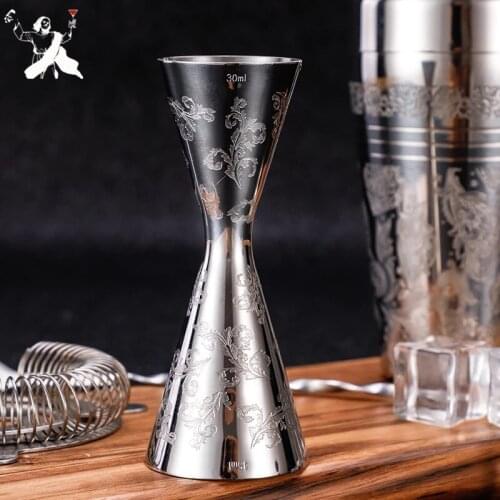 10/20/30/45/60ml Carven Measuring Cup Tools 304 Stainless Steel To Create One-Piece Heavy Bar Measure Cocktail Jigger Bar Tool