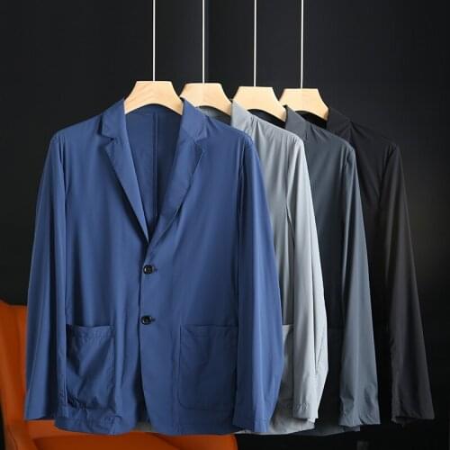 New Spring Autumn Men Jacket Coats Long Sleeve Casual Suit Breasted Male Business Blazers Single Breasted Jaqueta Outwear