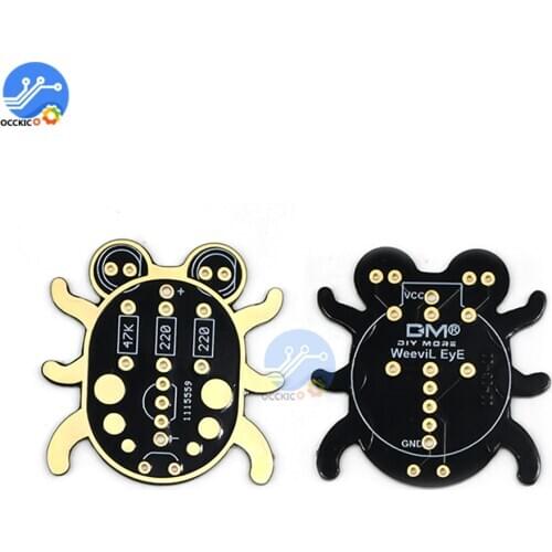 LED light-emitting tube module Beginner Learn to Solder Fun Weevil DIY kit