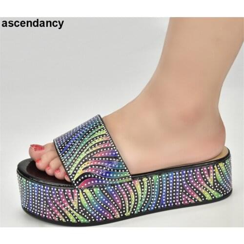 Latest Italian Women Wedding Shoes Decorated with Rhinestone Plus Size Women Shoes 43 Wedding Shoes Bride 2021 Fashion Women