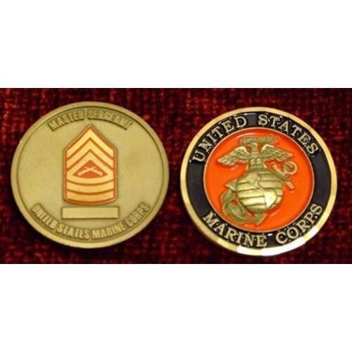 Custom coin low price US Marine Corps Master Sergeant Challenge Coin New metal milirary coins hot sale usa coins FH810249