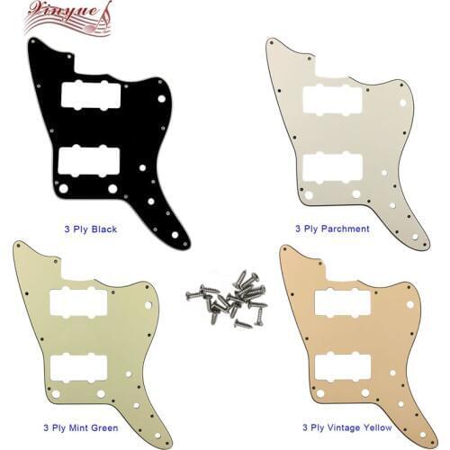 Pleroo Great qulitity Pickguard - For US 13 hole screws Jazzmaster Guitar Pickguard No Upper Controls