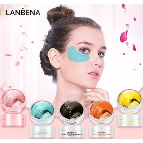 LANBENA Natural Collagen Eye Mask Moisturizing Gel Eye patches Remove Dark Circles Anti Age Bag Eye Wrinkle Eye Bag Skin Care