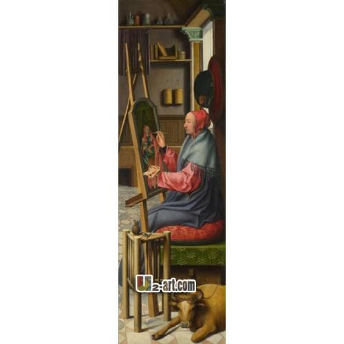 Canvas Prints (Saint Luke painting the Virgin ) wholesale classic oil painting printing for hall Religion-099 ( 20*64 inch )