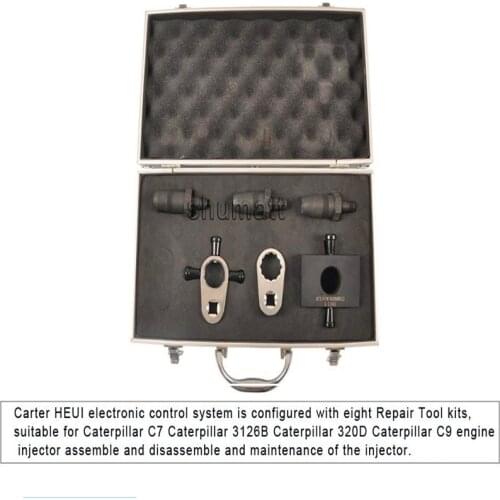Professional HEUI Common Rail Fuel System Injectors Test Kit Assembly Disassembly Fixture Repair Tool for C7 C9 3126B 320D