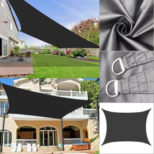 Rectangle Square 420d Oxford Fabric Shade Sail Garden Terrace Sunshade Camping Shade Sail Pergola Awning For Balcony Carport