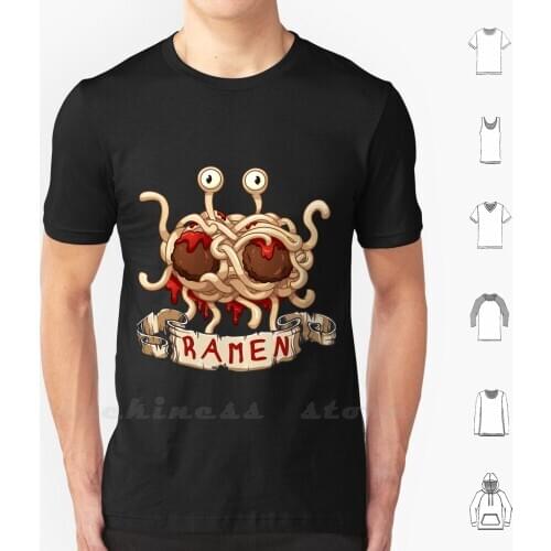 Ramen. Flying Spaghetti Monster Church T Shirt Men Women Teenage 6Xl Church Creationism Pastafarianism Anti Religion Believe