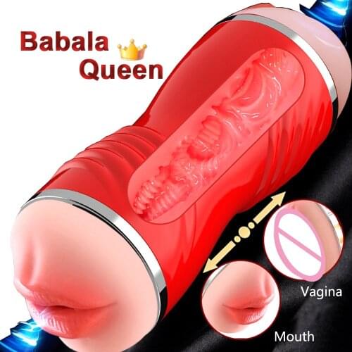 Silicone Sex Toys for Men Pocket Pussy Realistic Artificial Vagina Simulator Masturbation Cup Sucking Oral Sex Male Masturbator