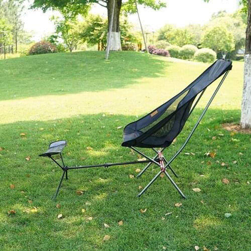 Outdoor Folding Chair Footrest Portable Recliner Lazy Foot Drag Retractable Extension Leg Stool Moon Chair Upgrade Kit