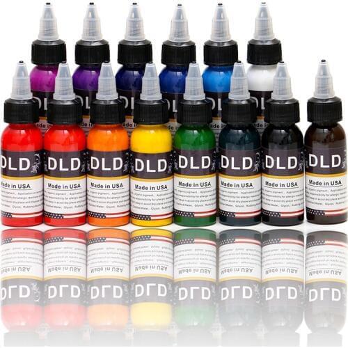 14 Color 30ml/ bottle Tattoo Ink Pigmento Microblading Permanent Makeup Art Pigment Cosmetic Tattoo Paint for Eyebrow Eyeliner