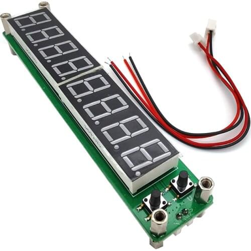 Red Green Blue 0.1 to 60MHz 20MHz to 2400MHZ 2.4GHz RF Signal Frequency Counter with LED display Digital Cymometer Meter Tester